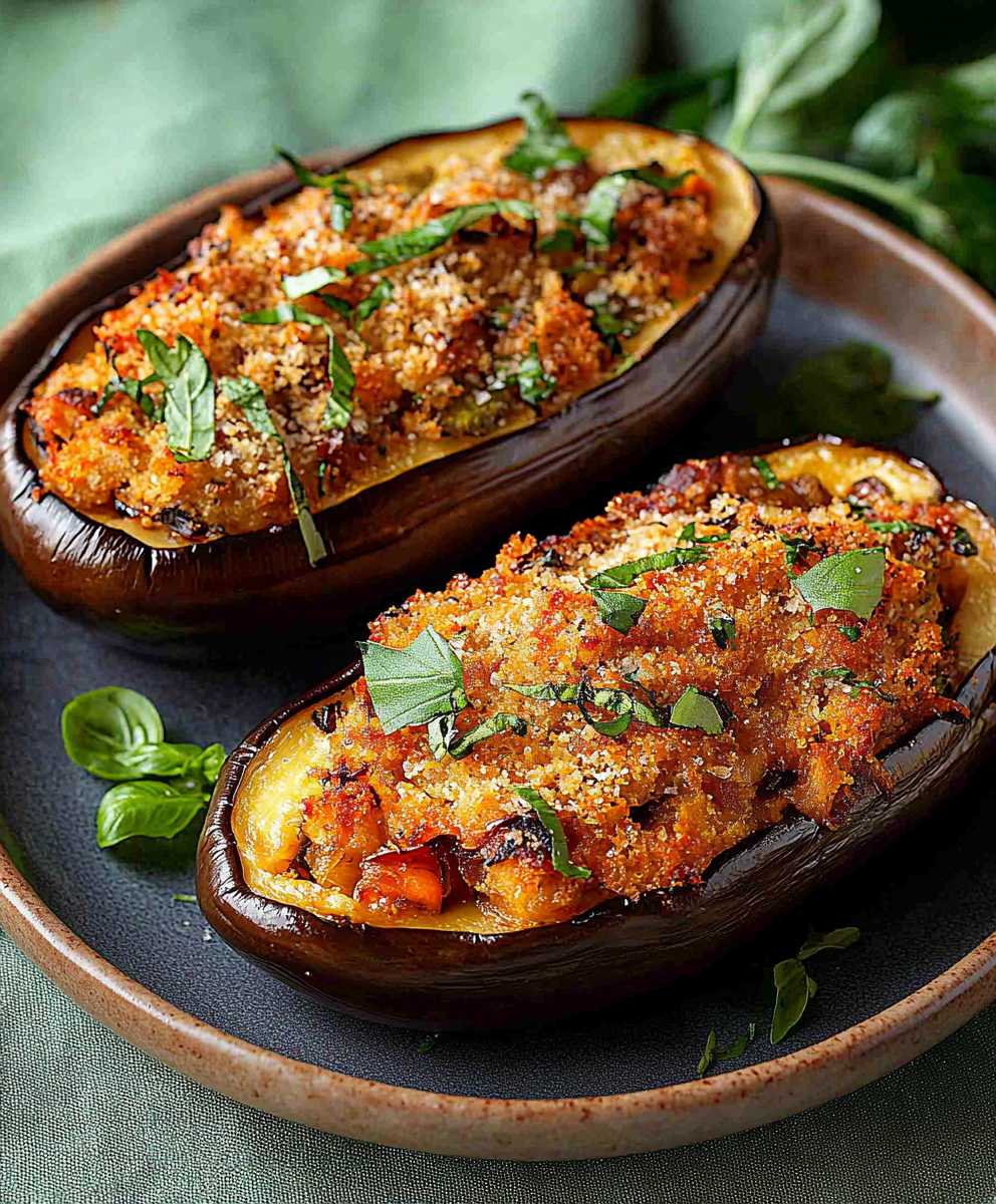 Stuffed Eggplant Dish