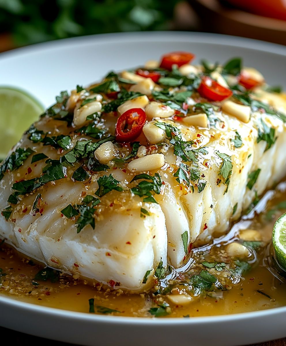 Thai Steamed Fish with Coconut Sauce