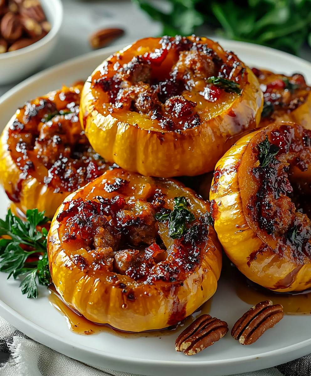 Sausage Stuffed Butternut Squash
