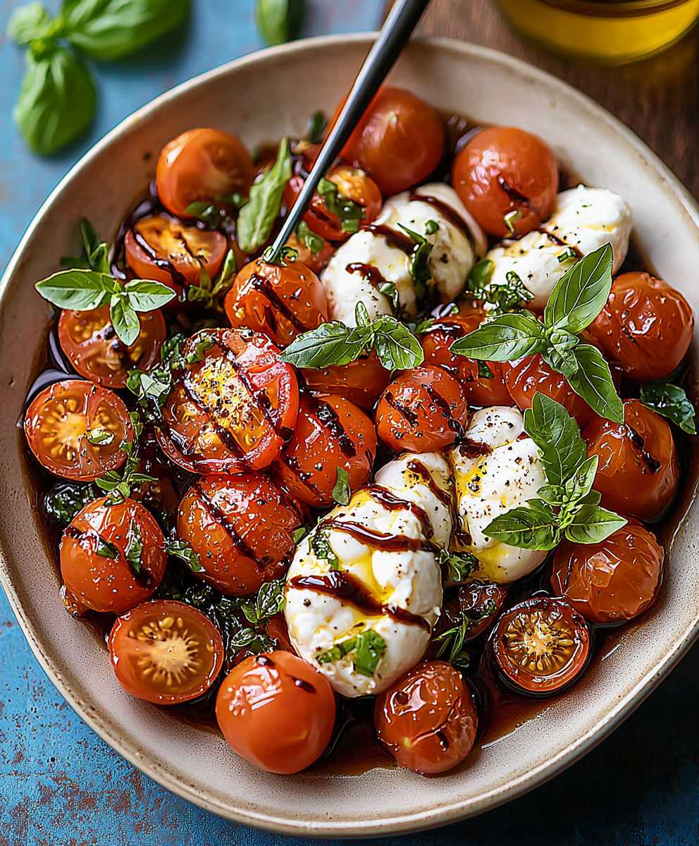 Marinated Tomato Burrata Salad