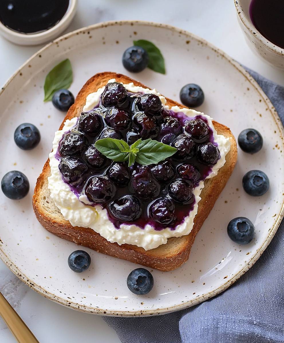 Roasted Blueberry Toast