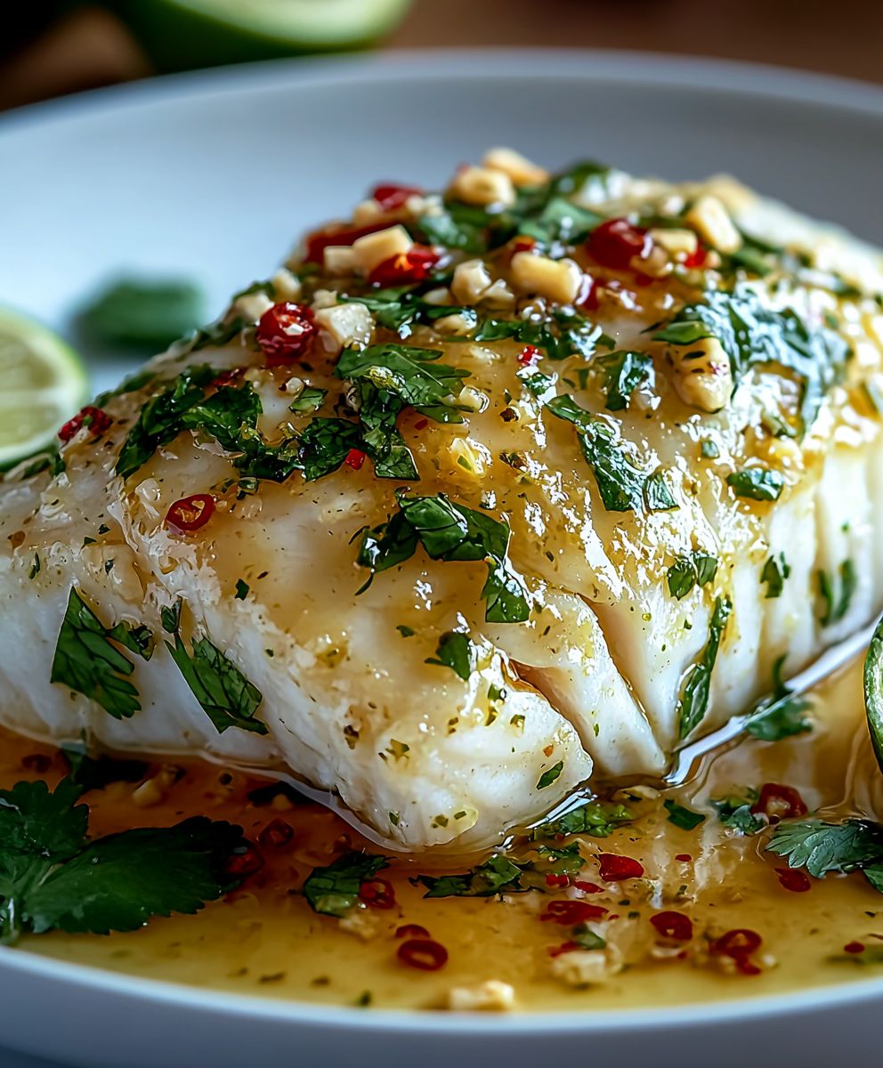 Thai Steamed Fish with Coconut Sauce