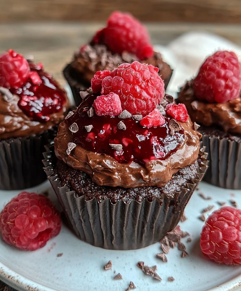 No Bake Raspberry Chocolate Mousse