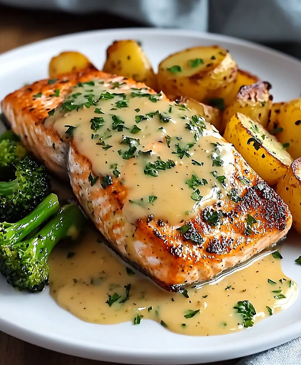 Lemon Butter Salmon Dinner